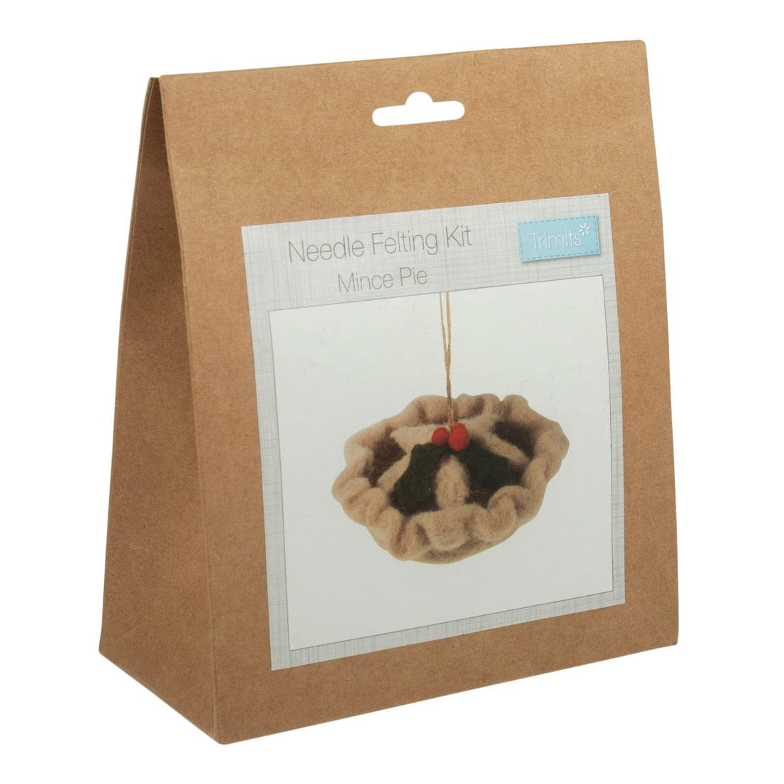 Trimits Needle Felting Kits Needle Felting Kit Christmas Mince Pie  - The Sewing Studio