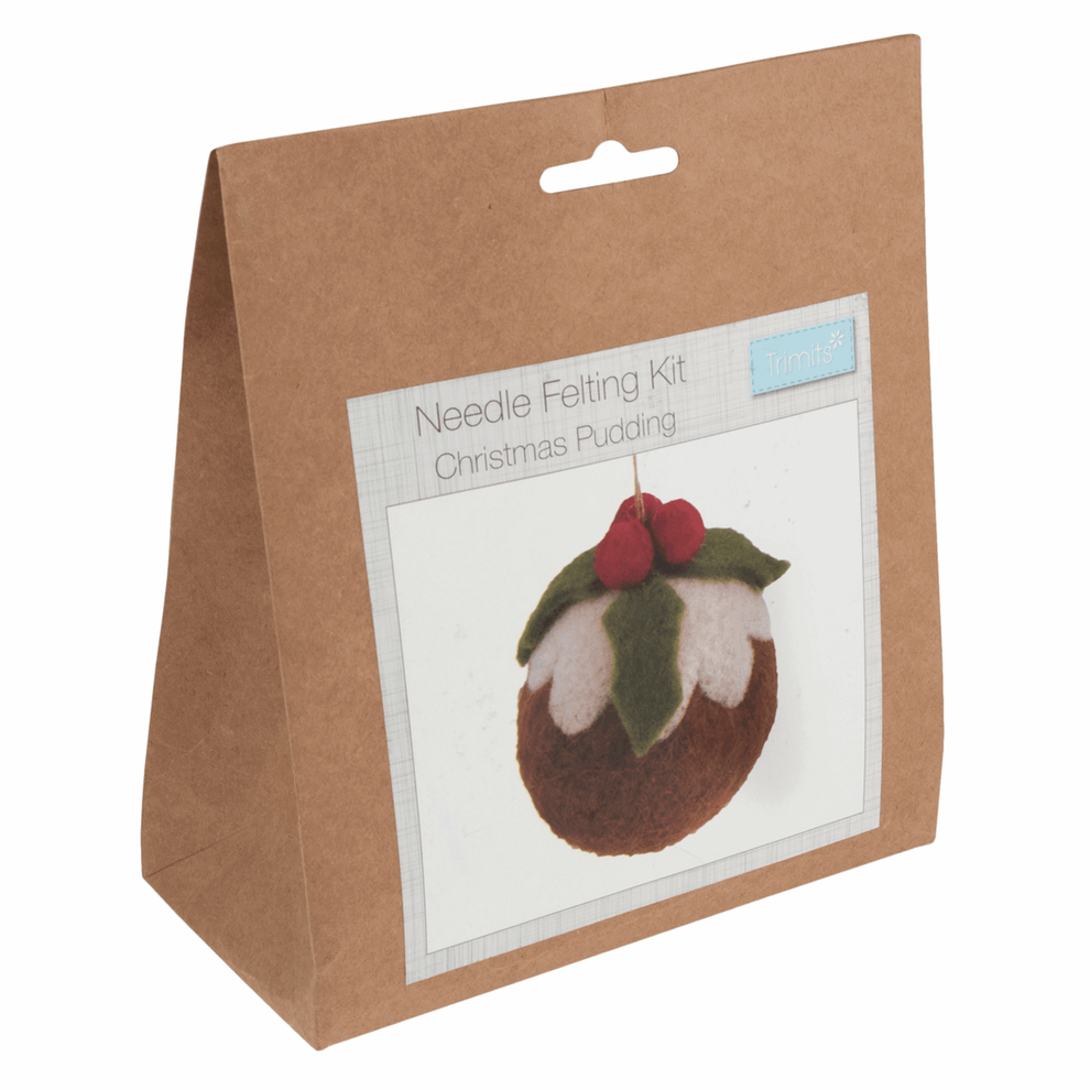 Trimits Needle Felting Kits Needle Felting Kit Christmas Pudding  - The Sewing Studio