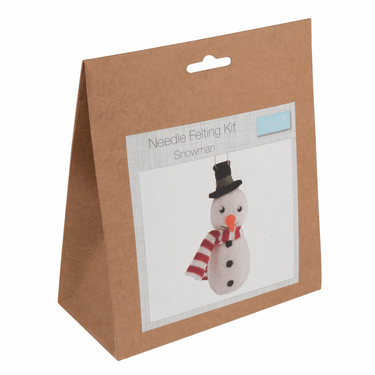 Trimits Needle Felting Kits Needle Felting Kit Snowman  - The Sewing Studio for sale UK - The Sewing Studio