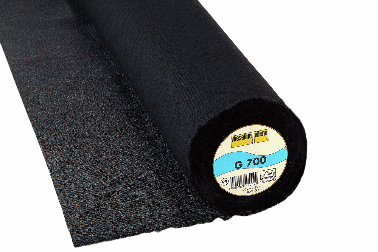 Vilene Interfacing Vilene Interfacing Iron On Woven Medium Weight Black Per 1/4 Metre  - The Sewing Studio